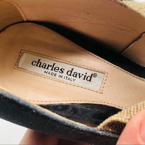 Charles David Womens Vero Cuoio Blue suede Platform Chunky Heels Size 10 - Picture 10 of 11